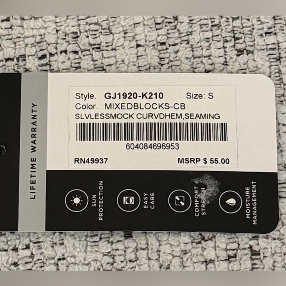 NWT - TAIL Sleeveless Abstract, 2 Tone, Women's Top - Size Small - Picture 6 of 6